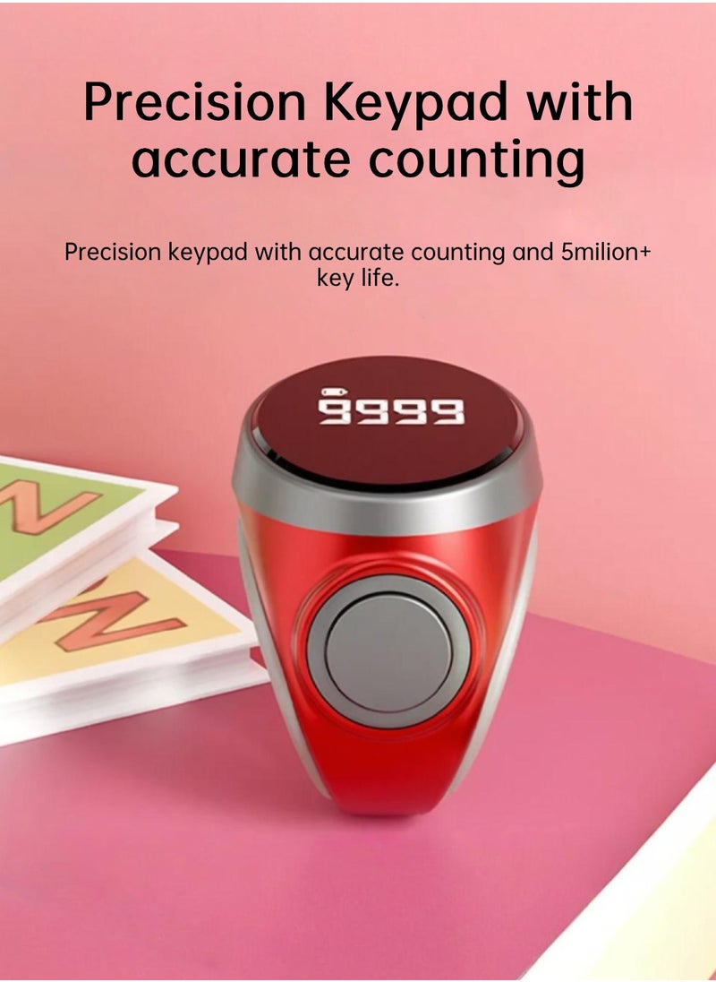 CHHQLZS - Zikr Ring,Digital Tasbeeh Ring Wearable Counter, Waterproof OLED Display, Maximum Count to 99999,With 3 Compatible Sizes(18mm/ 20mm/ 22mm), Suitable for Muslim Islamic Prayers - Image 1