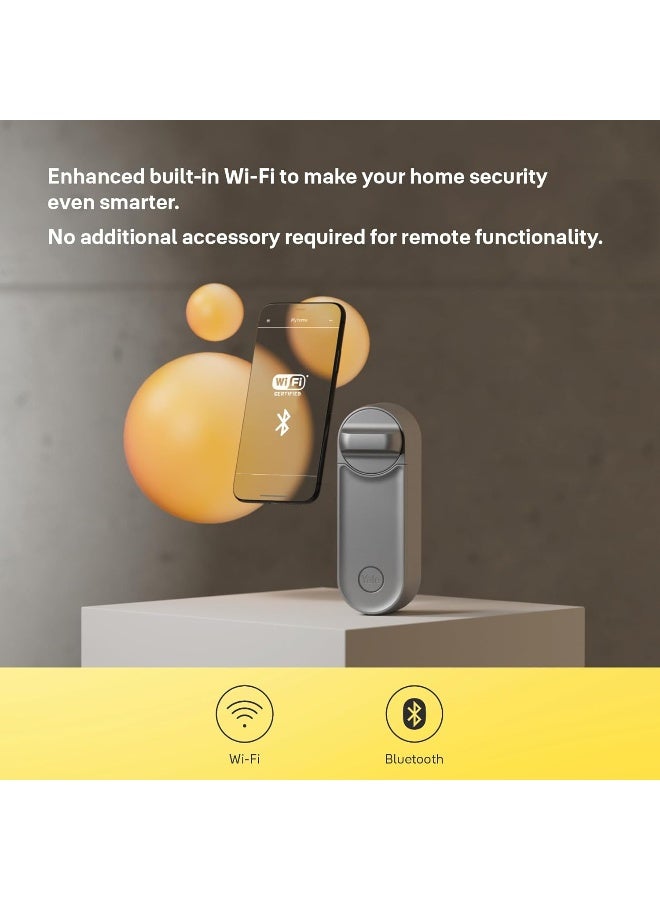 Yale Smart Door Lock Linus L2, Silver - Keyless Entry, Easy Installation, Built-in WiFi & Bluetooth, Remote Access, Virtual Keys, Retrofit Over Euro Profile Cylinder, Instant Alerts  - Image 4
