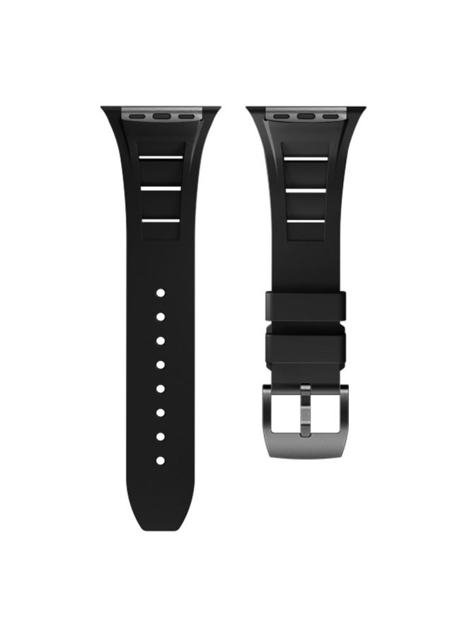 Suitable For Apple Watch Apple Watch Liquid Silicone Strap S9 Pin Buckle Ultra Folding Buckle Strap - Image 5