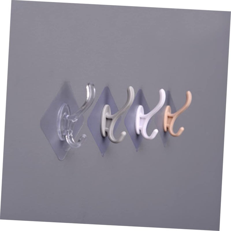 Punch Design Traceless Towel Hooks For Bathroom Moisture Resistant No Tool Needed Transparent Size 1 5Pcs - Image 3