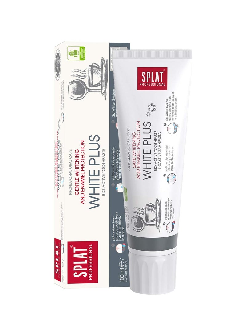 SPLAT Professional White Plus Natural toothpaste Whitening with Enamel care 100ml - Image 1