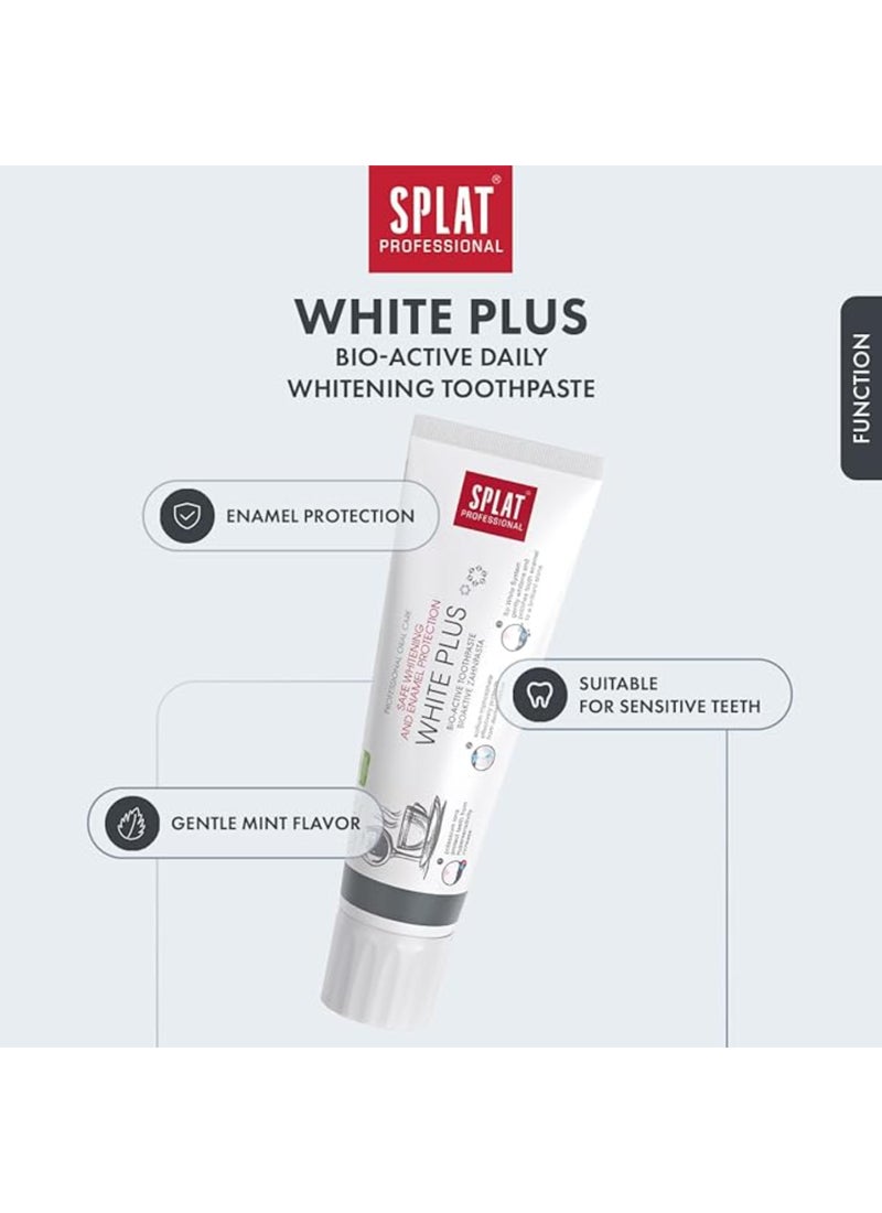 SPLAT Professional White Plus Natural toothpaste Whitening with Enamel care - Image 3