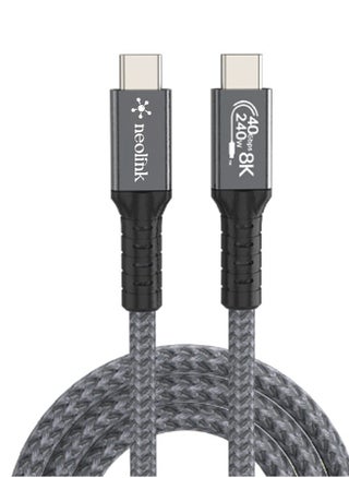 NEOLINK Thunderbolt 4 8K Cable USB 4 Cable 1M [USB-IF Certified, 40Gbps Data Sync, 8K/6K/5K@60Hz 4K@144Hz, 240W PD3.1 Fast Charging], USB C Thunderbolt Cable for MacBook Pro, PSSD, Monitor - pzsku/ZBCF0DE6AD02F6CDDEE3FZ/45/1743166430/b561295b-10a3-403d-893c-e9012ae55f8e