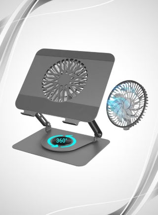 حامل كمبيوتر محمول يدور 360 درجة مع مروحة تبريد للسرير والمكتب - pzsku/ZBCF0DE9888CC183534DCZ/45/1745429379/1fe18e25-84fc-4433-8726-b758ccb2cd12