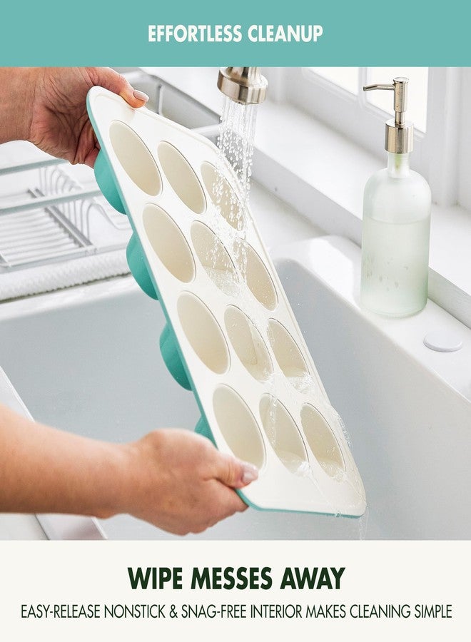 GreenPan Bakewell 12-Cup Muffin Pan, Healthy Ceramic Nonstick Bakeware, PFAS-Free Cupcake Sheet, Durable Baking Tray, Versatile Kitchen Essentials, Easy Clean Muffin Mold,Vibrant Baking Pan, Turquoise - Image 5