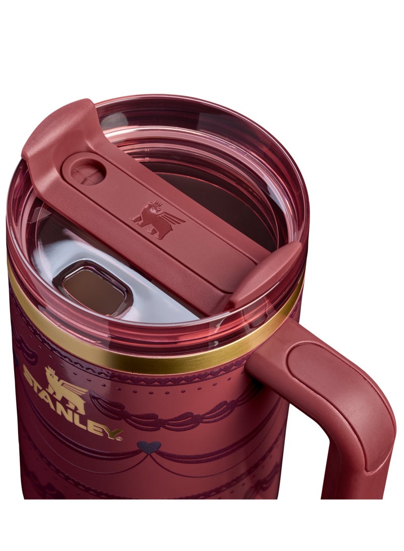 كوب Quencher H2.0 FlowState من الفولاذ المقاوم للصدأ معزول بالفراغ مع غطاء وقش للمياه والشاي المثلج أو القهوة والعصائر وأكثر من ذلك، 40 أونصة - Image 3