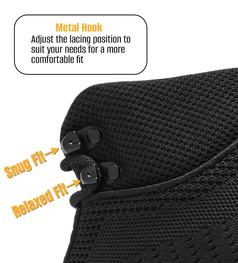 SHULOOK Non Slip Work Boots Women Slip Resistant Comfortable Mesh Kitchen Chef Shoes for Restaurant Food Service Lightweight Walking Shoes Ankle Support,Black 6.5 - Image 5