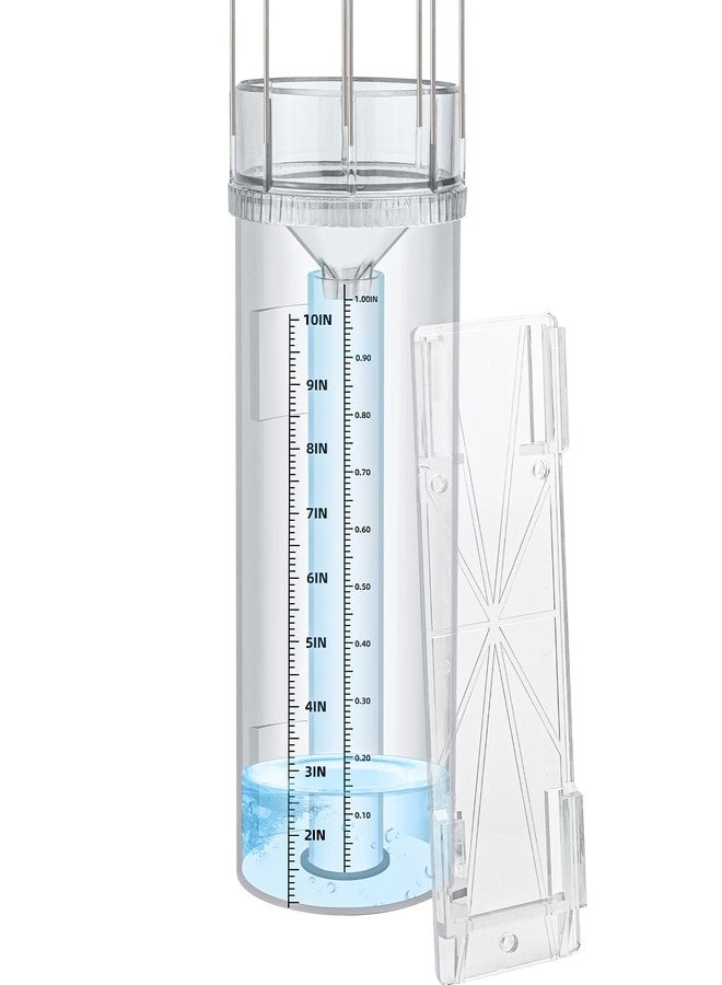 JIANBENKJ Rain Gauge Outdoor Tube,10"Capacity Easy-to-Read Large Rain and Snow Gauge with Mounting Bracket,Freeze Proof Rain Gauge for Yard Garden Rainfall Measure,Precise Professional Accurate to 0.01 inch - Image 1