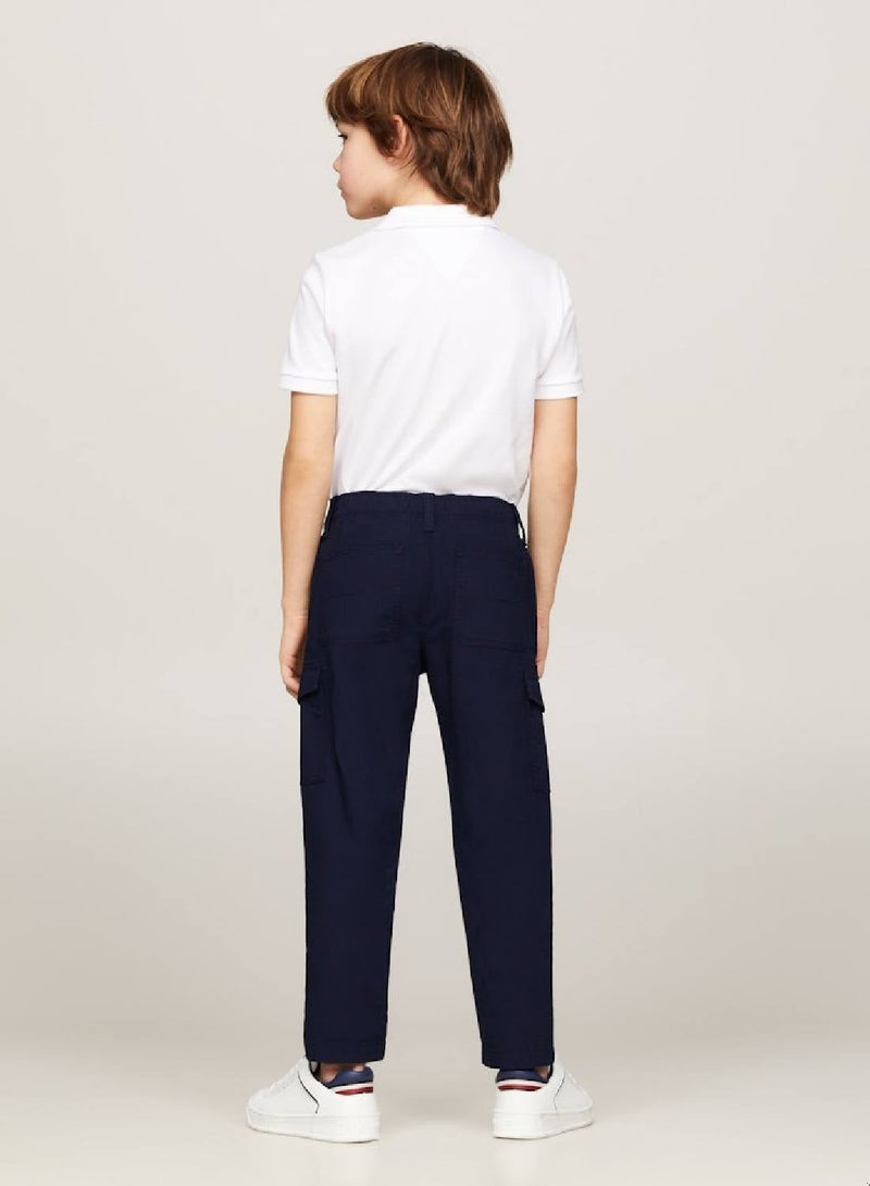 TOMMY HILFIGER Monotype Straight Leg Cargo Trousers - Image 4