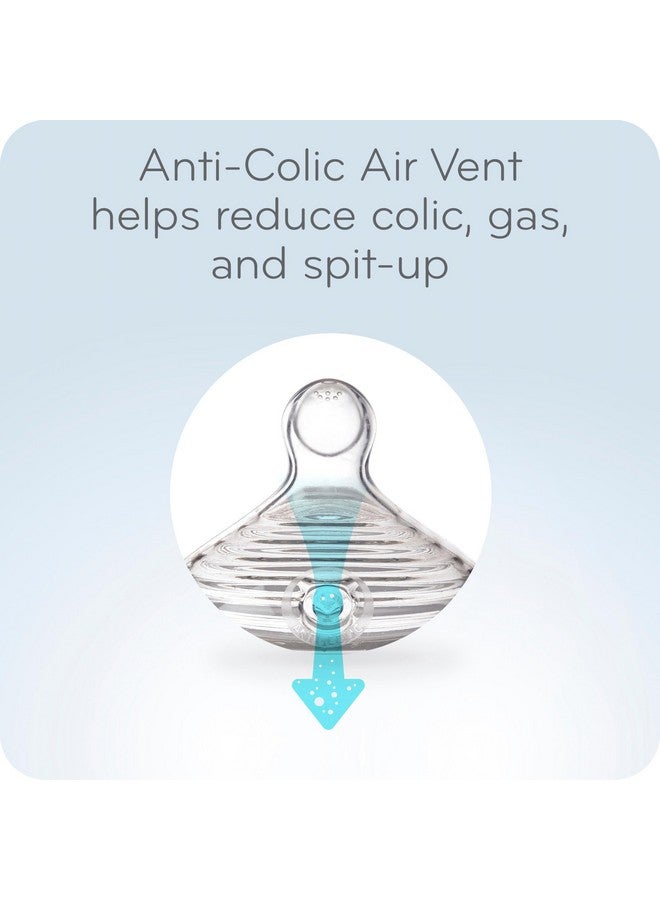 نوك حلمات رضاعة الأطفال من NUK Simply Natural - تدفق متوسط، سيليكون، فائقة النعومة، نظام هواء مضاد للمغص، خالية من مادة BPA، عبوة من قطعتين - Image 2