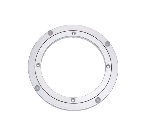 Dailydanny Aluminum Heavy Duty Lazy Susan Rotating Turntable Bearing Swivel Plate Hardware for Dining-Table (8 inch) - Image 1