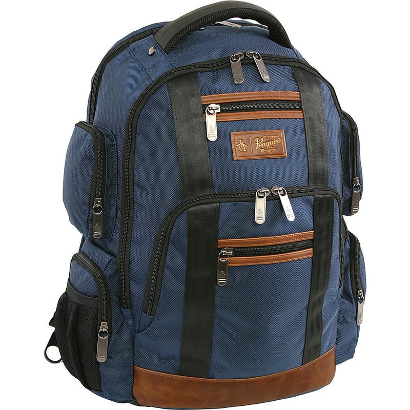 ORIGINAL PENGUIN Peterson Laptop Backpack Fits Most 15inch Laptop and Notebook Backpack Navy - Image 2