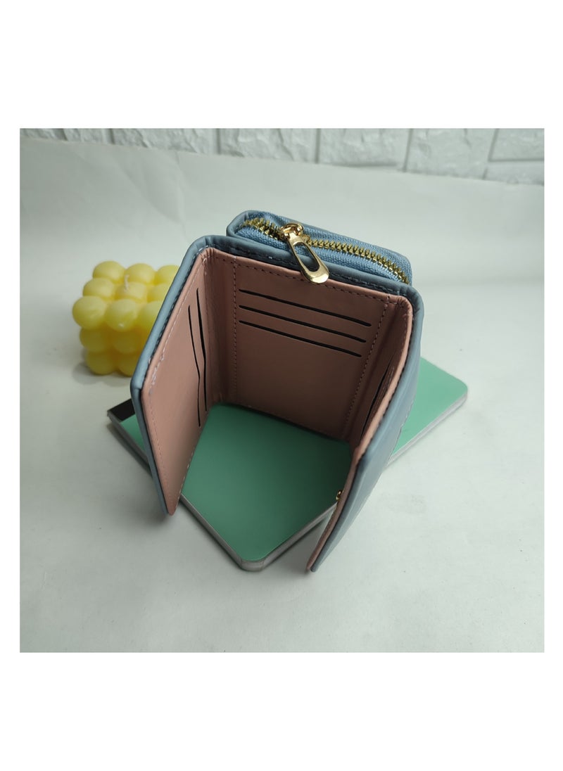 Generic - leather women's wallet High Quality Blue - Image 1