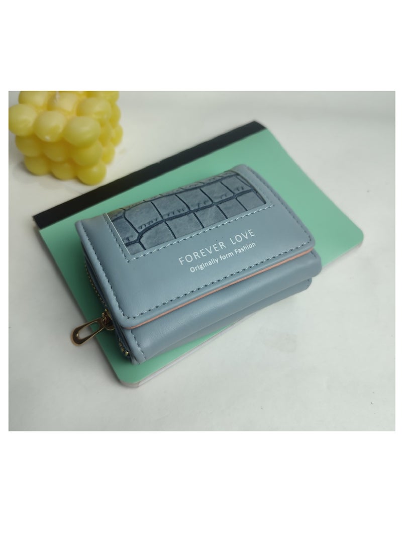 Generic - leather women's wallet High Quality Blue - Image 1