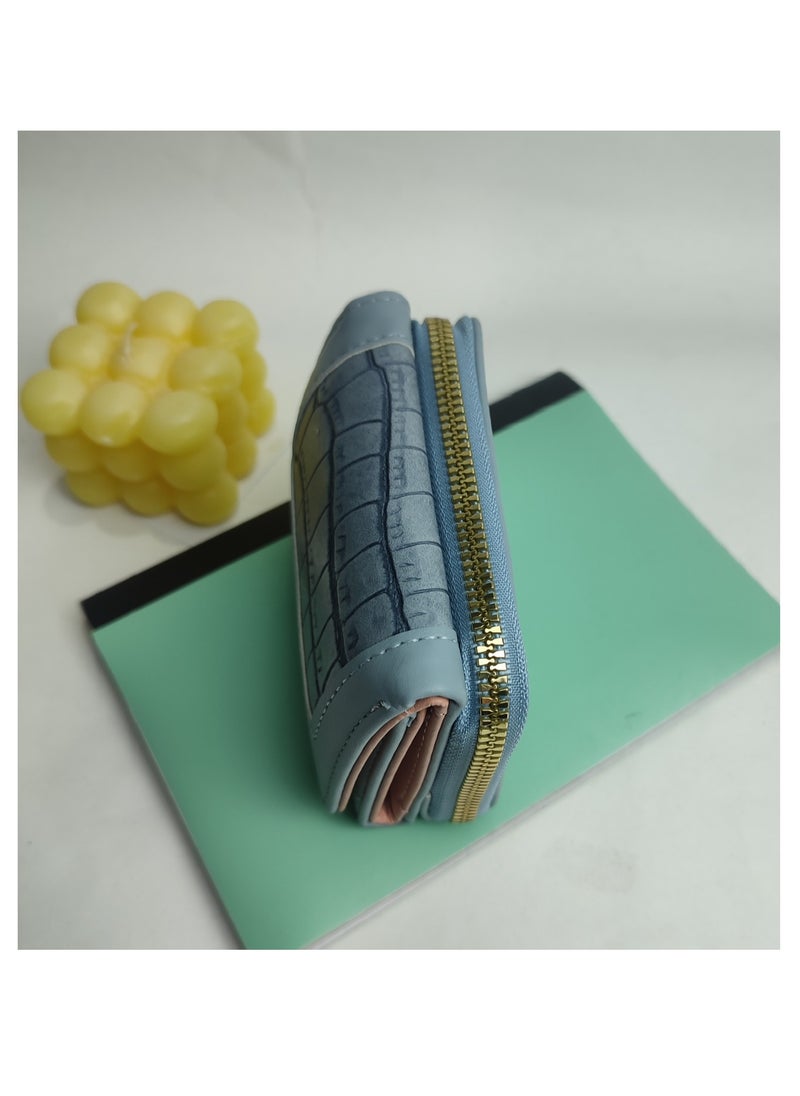 Generic - leather women's wallet High Quality Blue - Image 1