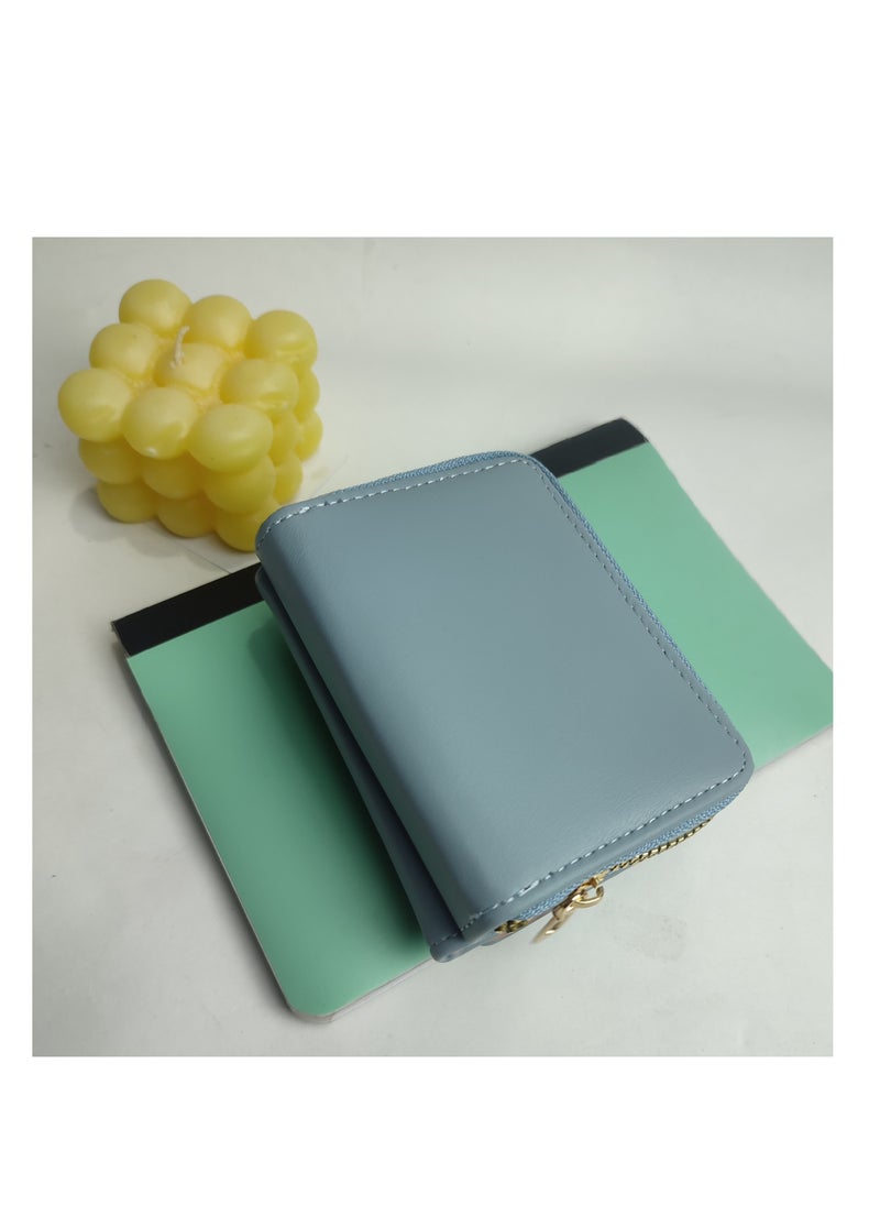 Generic - leather women's wallet High Quality Blue - Image 1