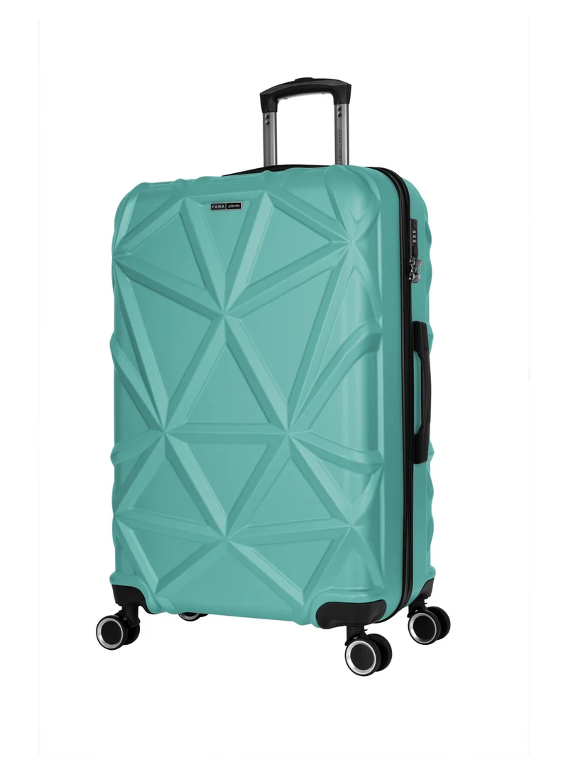 بارا جون Matrix 2-Piece Luggage Set, Carry on & Check-in Luggage for Men & Women, Lightweight ABS Hard Shell Suitcase for Travel, 20/24 Inch Trolley Bags, 360° Spinner Wheels & TSA Lock, Green