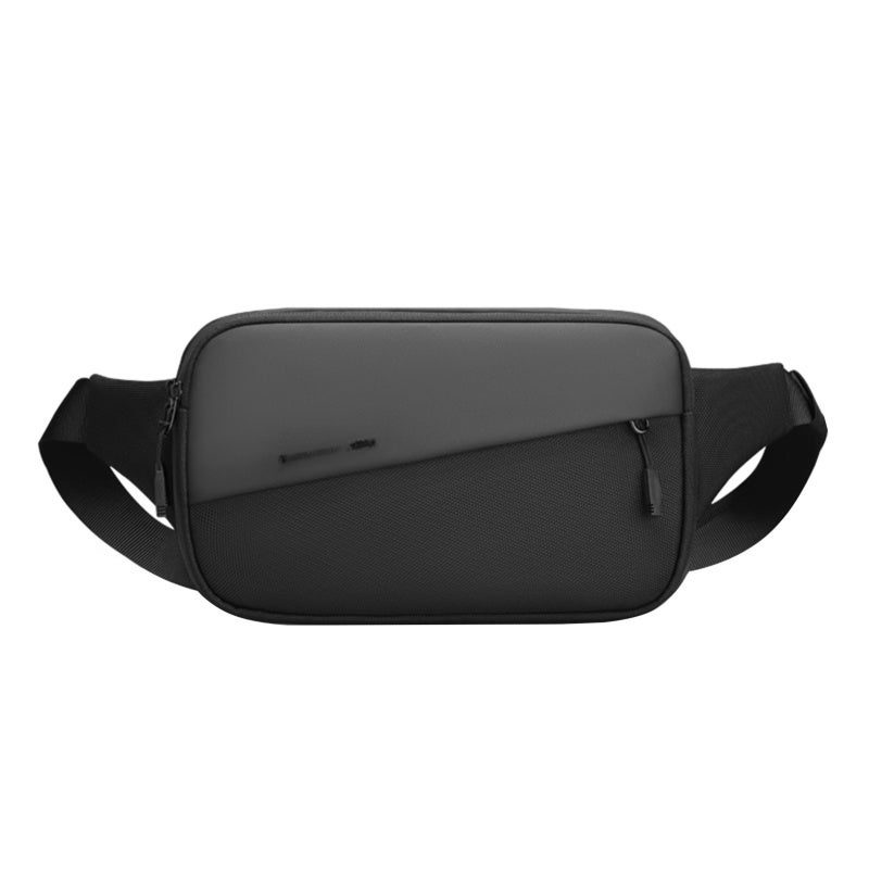 MARK RYDEN Men Messenger Bag: Black Oxford Cloth Waterproof Wear-Resistant - Adjustable Strap Multilayer Storage Chest Pack for Daily Use - Image 1