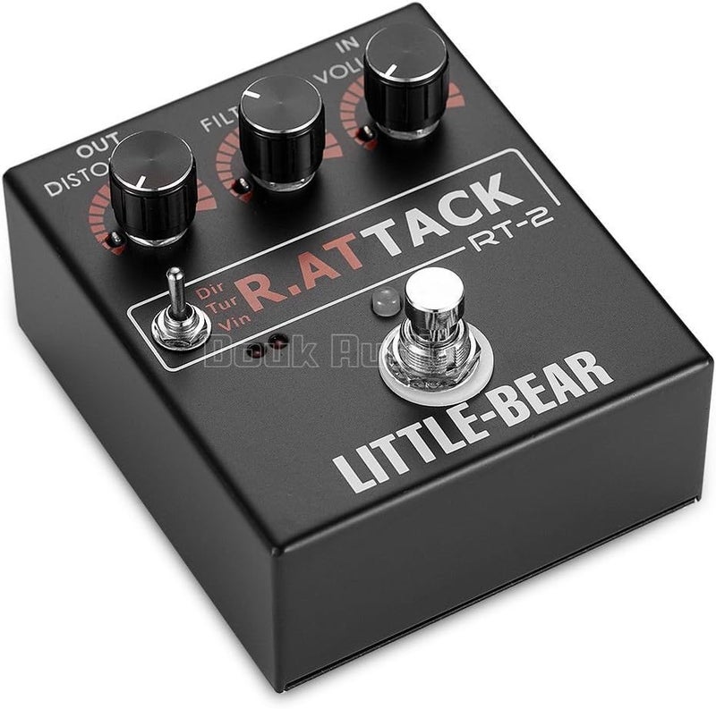 Nobsound Little Bear 3 Rat Tack Guitar Bass Distortion Effector Effect Stomp Box Fuzz Pedal LED - Image 2