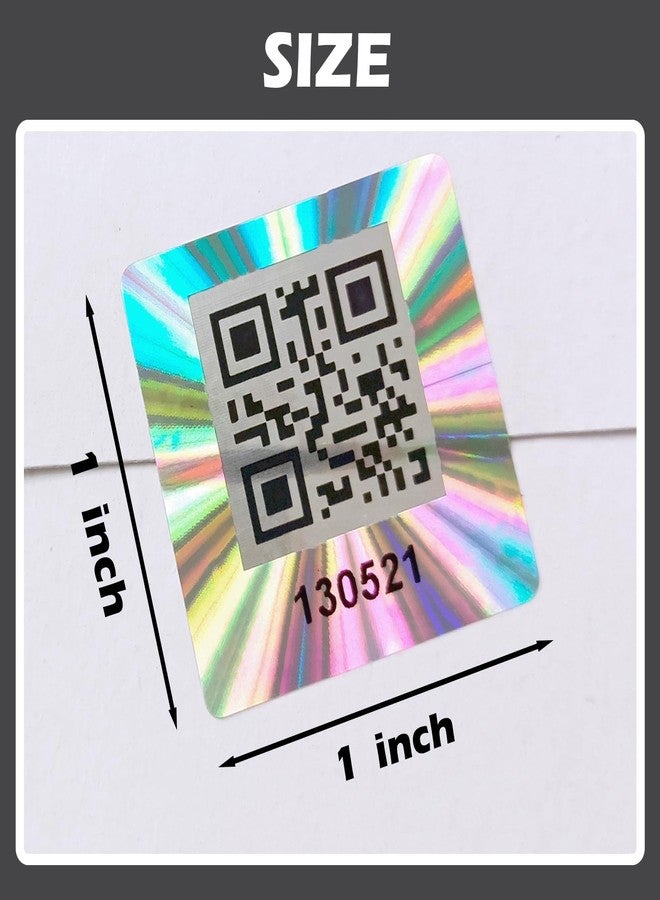 ILMBVM 500pcs QR Code Hologram Warranty Void Sticker，Tamper Proof Security Seal Labels with Serial Number,Tamper evident Sticker(1x1 inch)… - Image 5