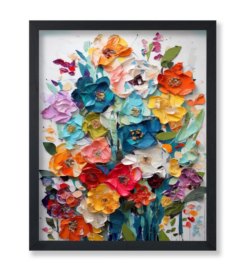 Poster Master Flower Poster - Wildflower Print - Watercolor Art - Botanical Art - Gift for Men, Women & Florist - Floral Wall Decor for Living Room, Bedroom or Flower Shop - 8x10 UNFRAMED Wall Art - Image 1