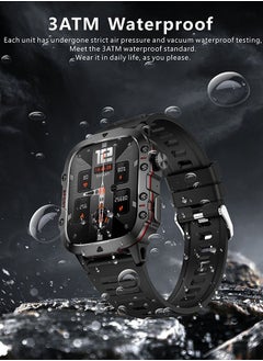 JOYFOCUS QX11 Full Screen Touch Smartwatch With Bluetooth Call, 1.96 "Display, Suitable For Android 4.4 And Ios 9.0 And Above, Apple 5s And Above (Black)  - Image 2