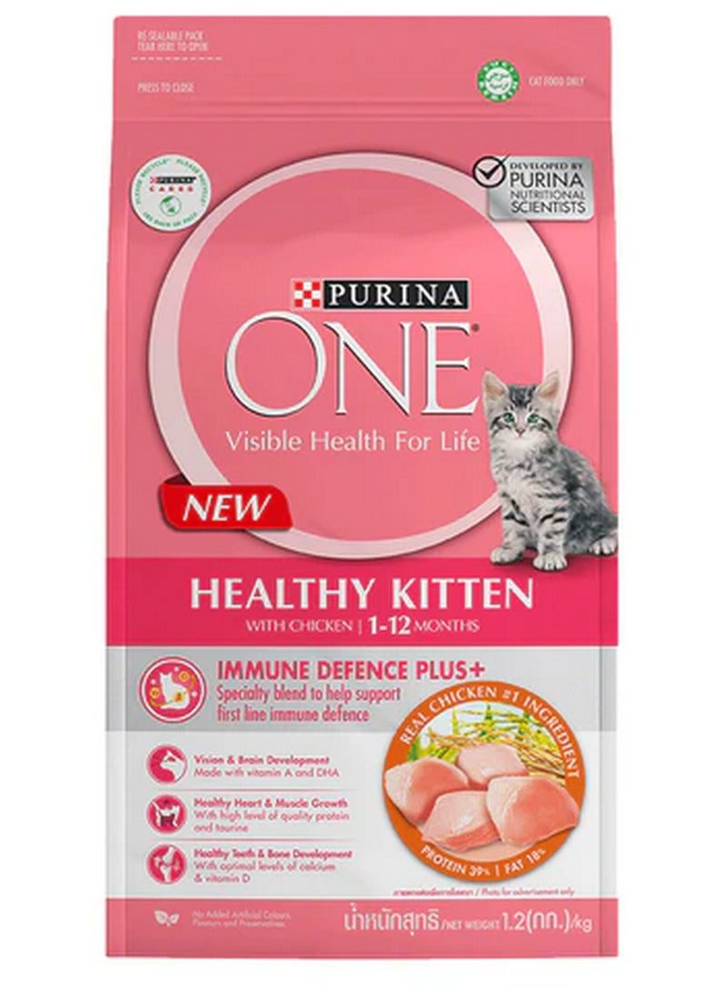 Purina ONE Healthy Kitten With Chicken 1-12 Months 1.2 Kg - Image 3