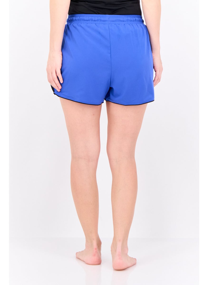 Ellesse Women Brand Logo Beachwear Short, Blue  - Image 3
