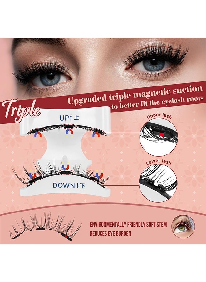 Magnetic-Lashes Kit with Applicator, Magnetic Eyelashes No Glue or Eyeliner Needed, Reusable, Easy to Wear and Remove - Image 3