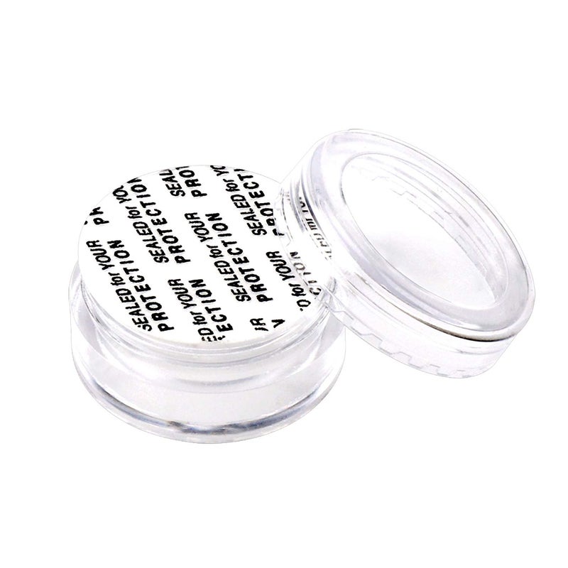SumDirect 5 Gram Cosmetic Containers  100Pcs Sample Jars with Lids Small Plastic Makeup Sample Containers with 10 Pcs Organza Bags and a Scoop