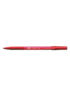 Bic Sgsm11Rd Soft Feel Stick Ballpoint Pen Red Ink 1Mm Medium Dozen  - Image 3