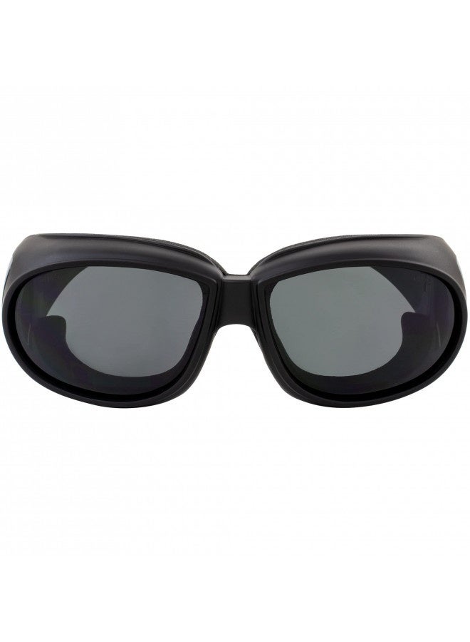 Global Vision Outfitter Padded Fit-Over Motorcycle Safety Sunglasses (Smoke Lens) - Image 1