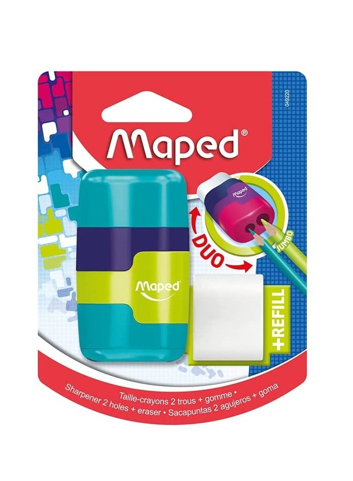 Maped Loopy Eraser Sharpener Combo With Eraser Refill (Color May Vary)  - Image 3