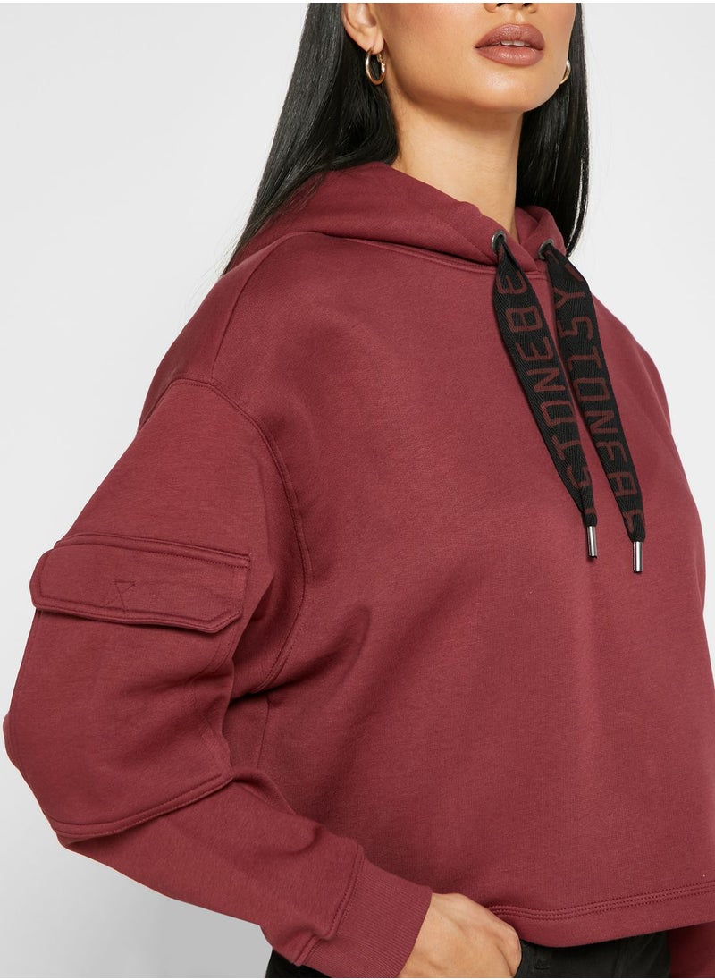 NOISY MAY - Pocket Detail Hoodie - Image 1