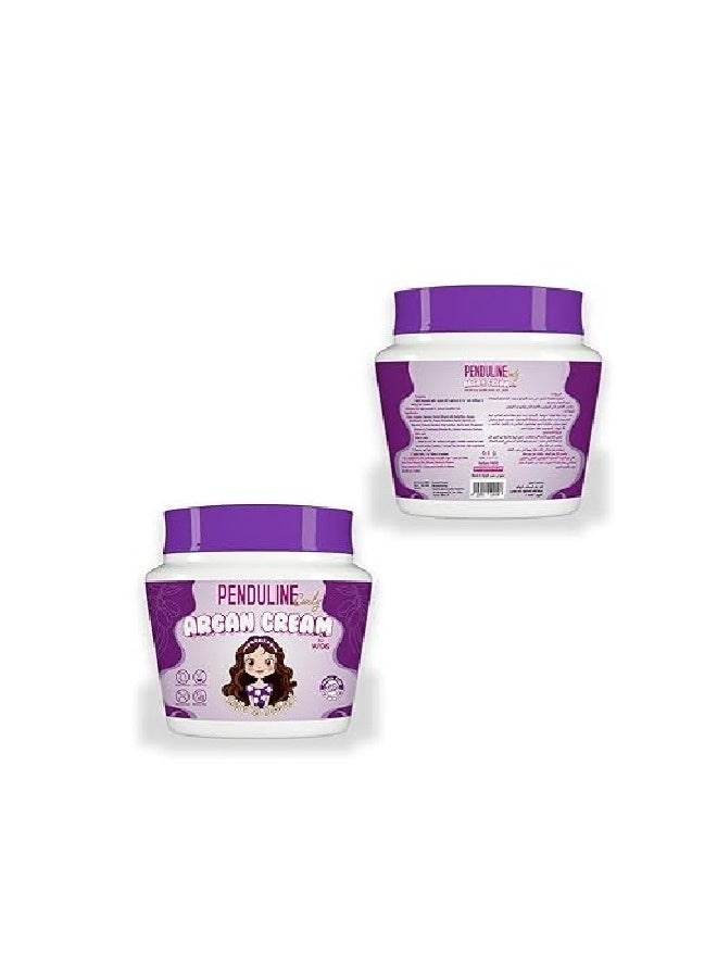 PENDULINE Kids Hair Cream with Apricot Oil – Silicone Free – 250ml – For Wavy Hair - Image 2