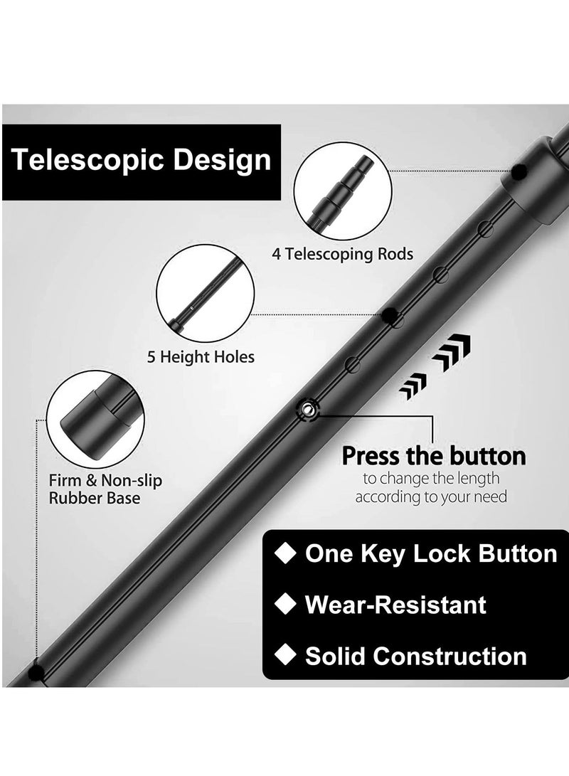 Y&D Golf Travel Bag Support Rod,Club Protector Pole Cover Aluminum Adjustable 4 Telescoping Sectio,Golf Crossbar System for - Image 4