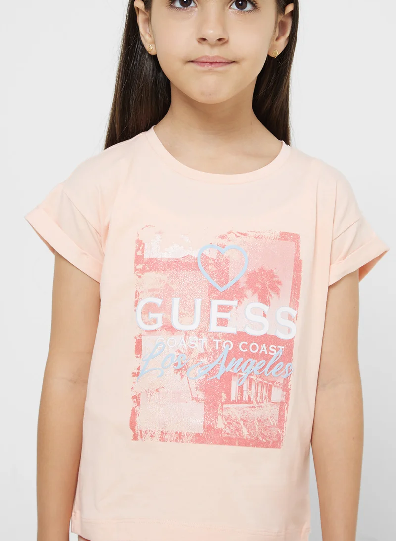 جس Kids Logo T-Shirt