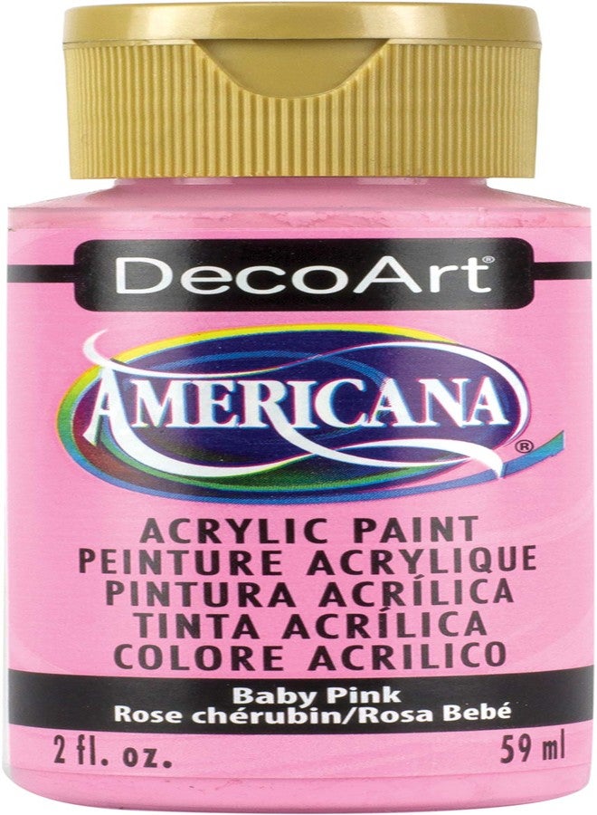 DecoArt Americana Acrylic Paint, 2-Ounce, Baby Pink - Image 1