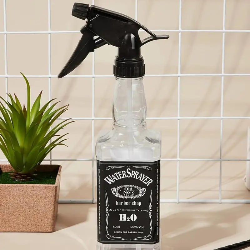Supplier 2-Pack Vintage Barber Shop Water Sprayer | 500ml Stylish & Refillable Spray Bottle for Hair Styling, Plants, and Cleaning - Image 2