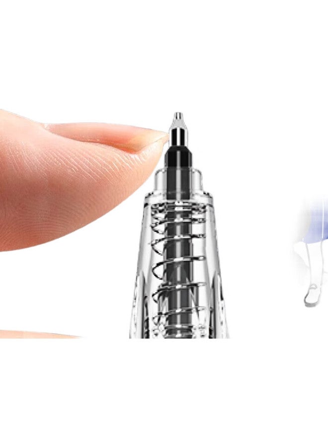 Lps Leveraging Neutral Pen, Retractable Pen, Direct Liquid Quick-Drying Signature Pen, 666 Exam Writing Pen, Student Pen Refill, 0.5Mm Black, Office Supplies, 666 Blue + 5 Refills 6201S - Image 3