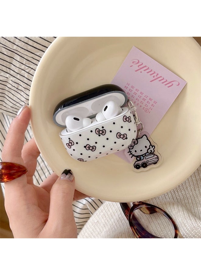 Suitable For Bird Wave Dot For Apple Bow Headset Protective Case Cycling Pendant Headset Protective Case AirPodsProPr-Color:[imd Polka Dot Bow Pendant]-Applicable Models:Airpods Pro  - Image 3