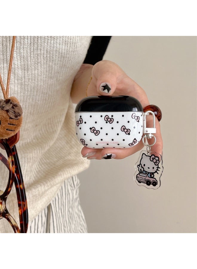 Suitable For Bird Wave Dot For Apple Bow Headset Protective Case Cycling Pendant Headset Protective Case AirPodsProPr-Color:[imd Polka Dot Bow Pendant]-Applicable Models:Airpods Pro  - Image 2