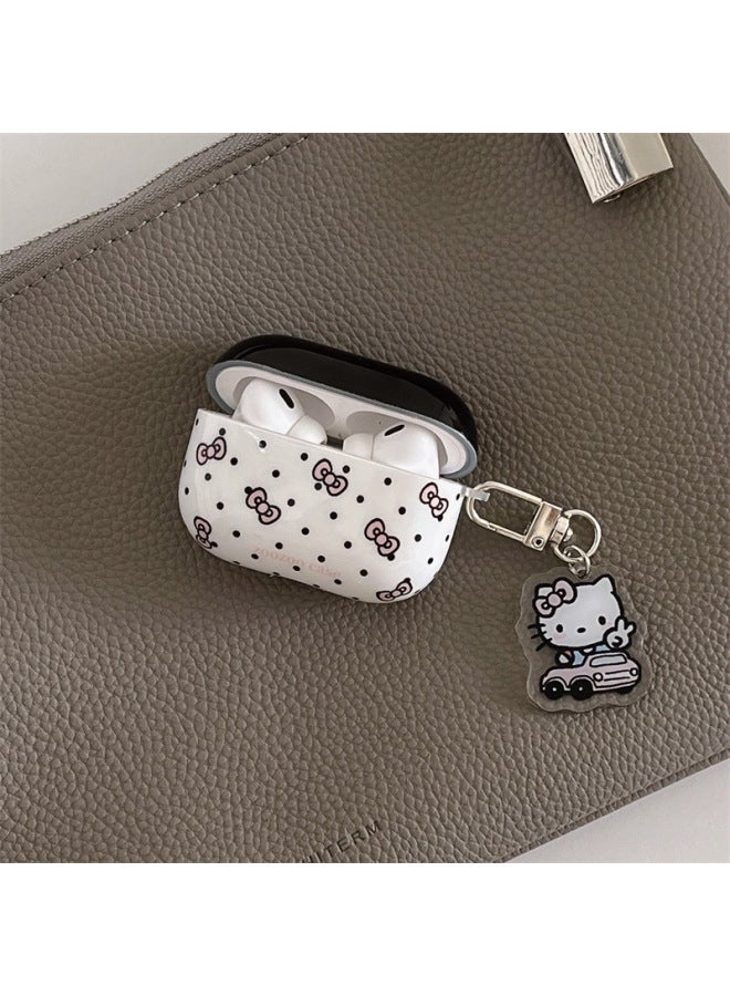 Suitable For Bird Wave Dot For Apple Bow Headset Protective Case Cycling Pendant Headset Protective Case AirPodsProPr-Color:[imd Polka Dot Bow Pendant]-Applicable Models:Airpods Pro  - Image 4