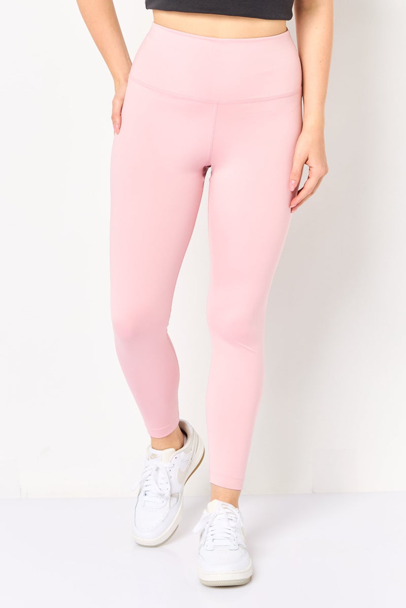 Nike ليغينغز يوغا 7/8 للنساء، وردي فاتح - Image 1