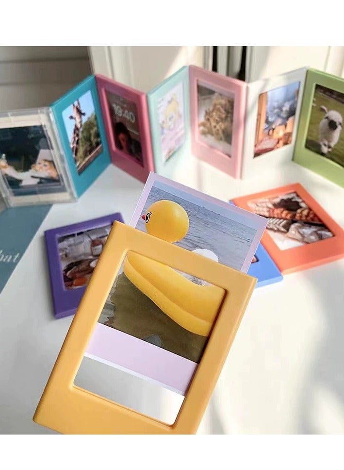 5pcs 3-Inch Magnetic Instax Photo Frames - Refrigerator Magnets for Instax Mini12 Camera Photos, Instax Film, and Photo Paper Display  - Image 1