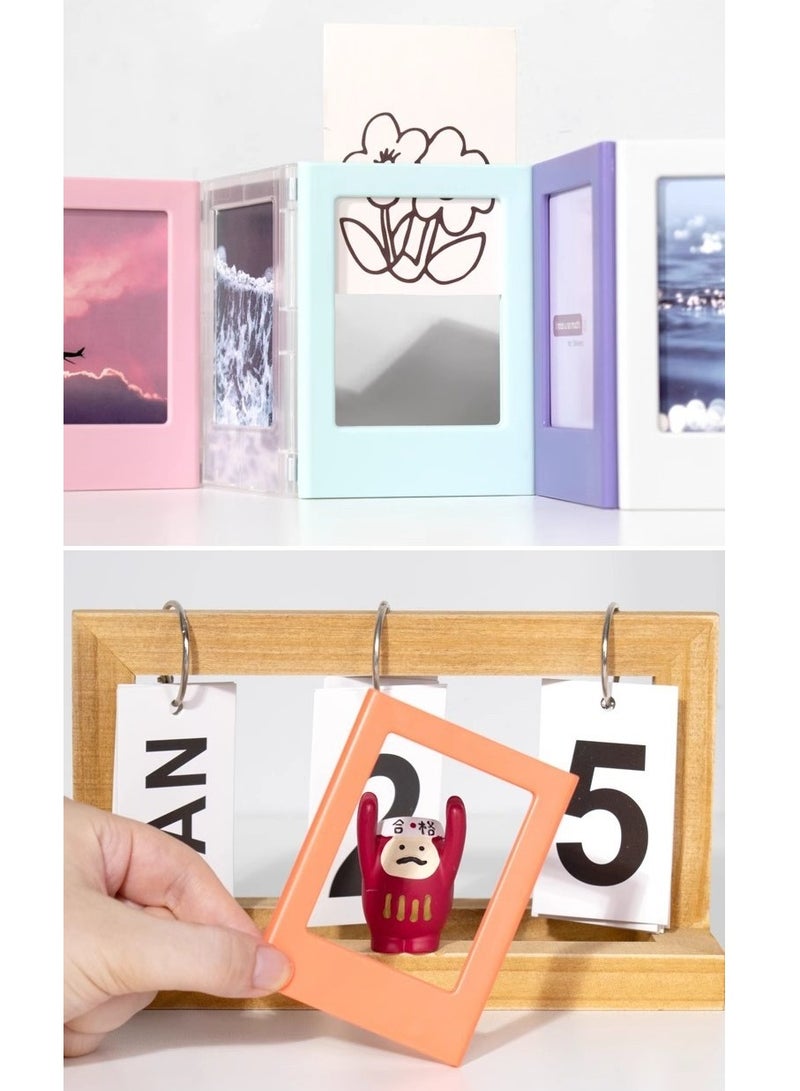 5pcs 3-Inch Magnetic Instax Photo Frames - Refrigerator Magnets for Instax Mini12 Camera Photos, Instax Film, and Photo Paper Display  - Image 4