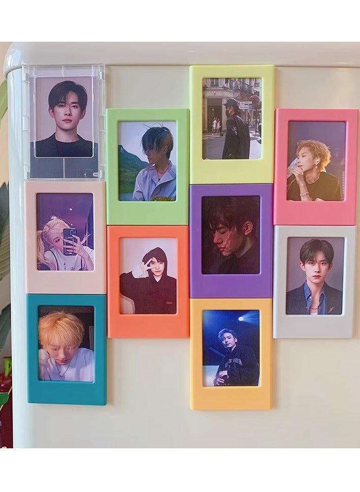 5pcs 3-Inch Magnetic Instax Photo Frames - Refrigerator Magnets for Instax Mini12 Camera Photos, Instax Film, and Photo Paper Display  - Image 5