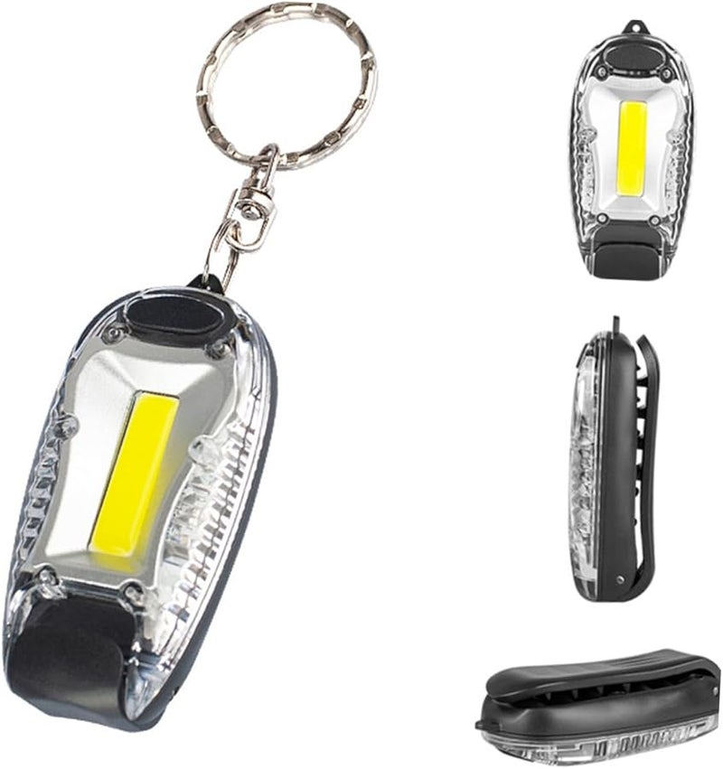 Jojofuny 3Pcs Mini COB LED Keychain Flashlight Portable Keyring Torch Light for Camping Emergency with Battery Included - Image 4