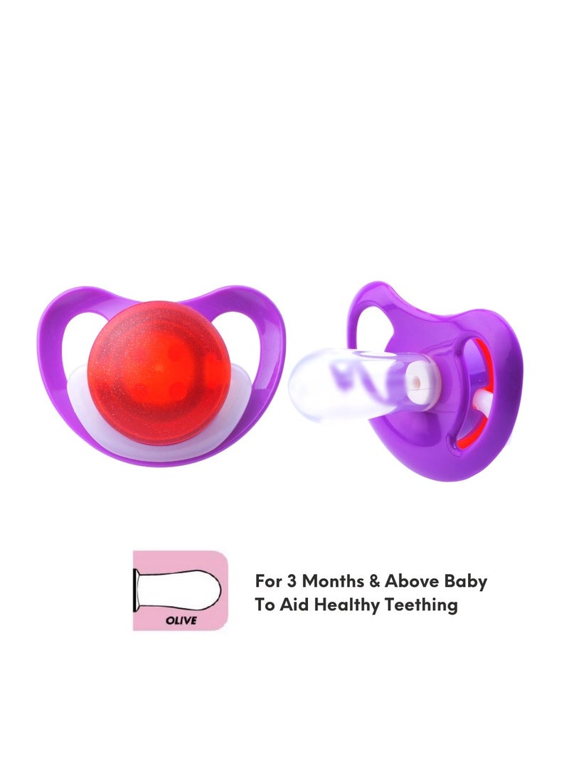 جابلو لهاية اطفال من السليكون الطبيعي خالية من مادة BPA  بتصميم الزيتون - Image 1