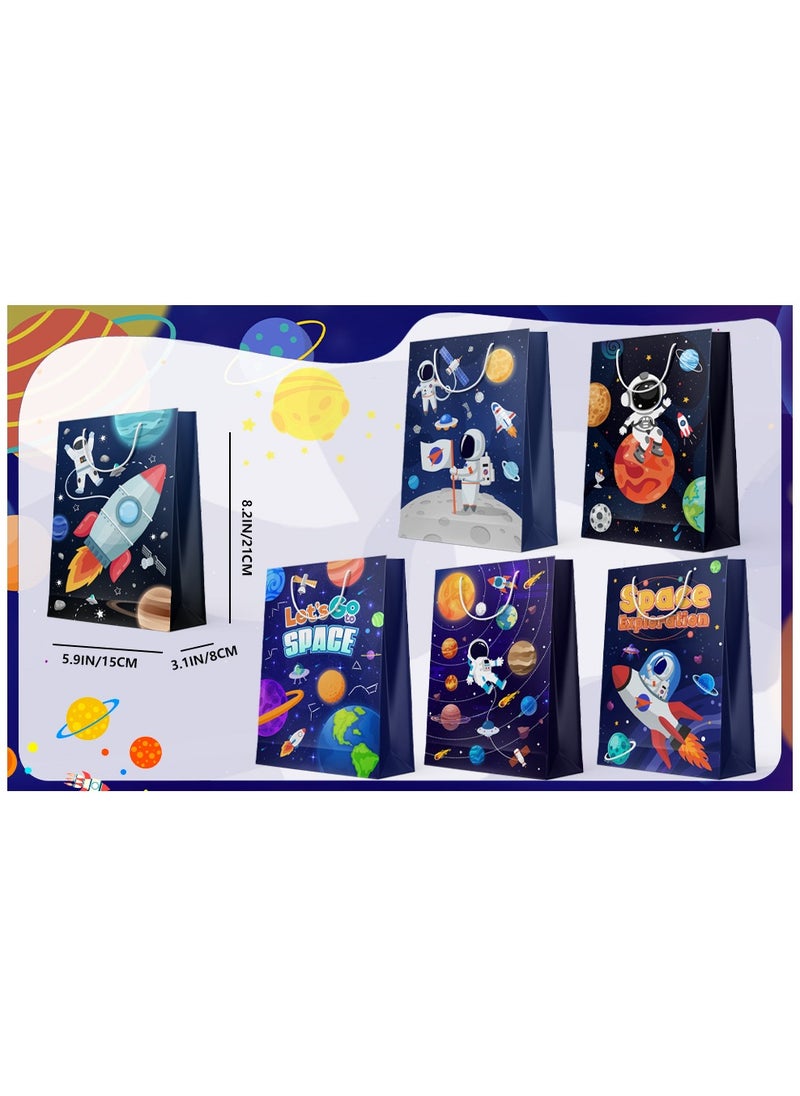 FRUITFUL PARTY - Space Goodie Bags, 24 Pcs Space Party Favor Bags Set - Space Party Bags, Outer Space Treat Bags & Space Gift Bags for Space Birthday Party Decorations/Space Themed Party Decorations - Image 1
